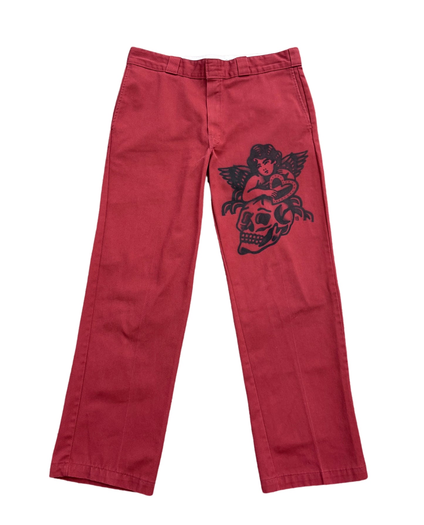 “Love & Death” Airbrush Jeans
