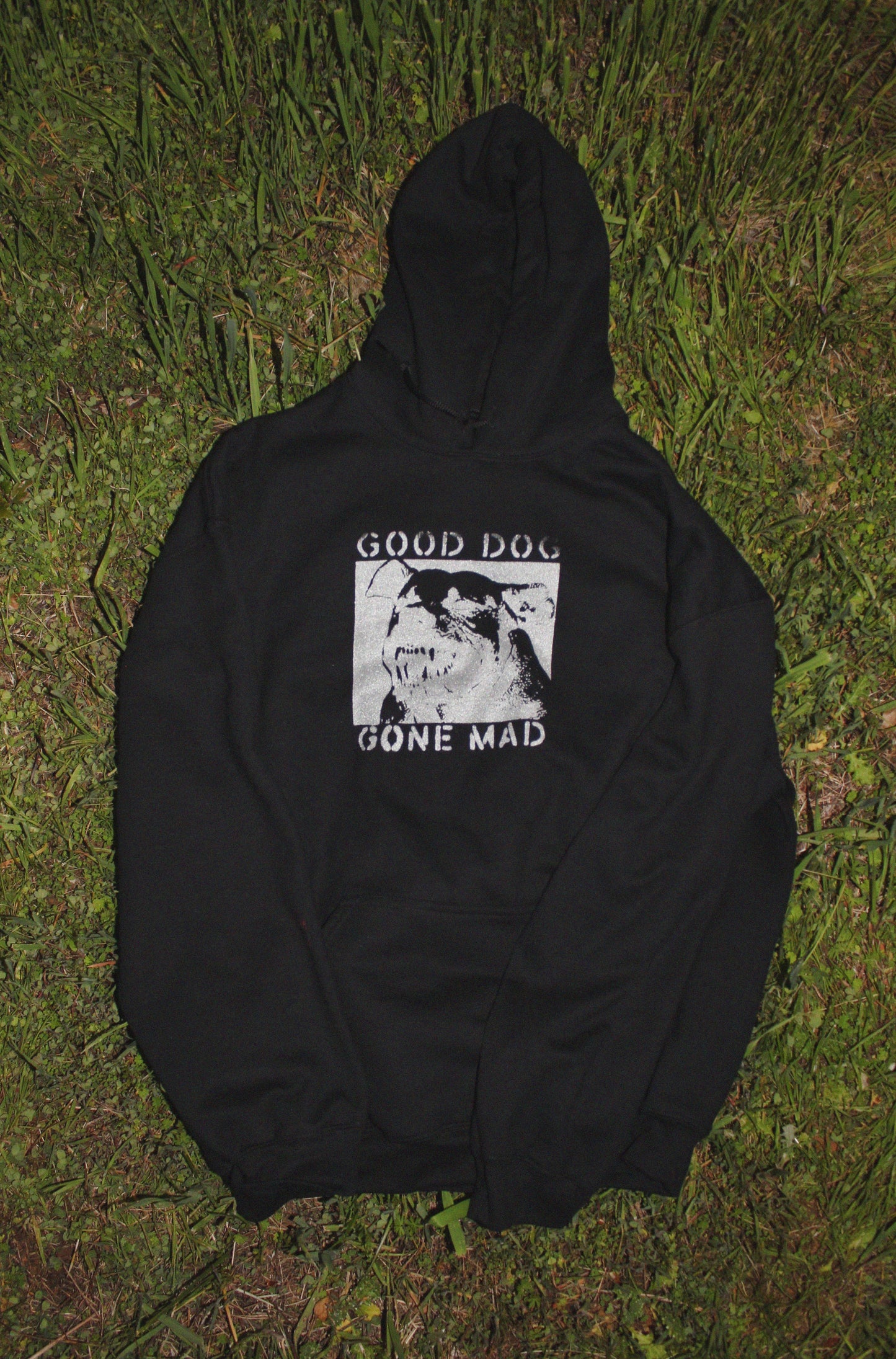 "Good Dog Gone Mad" Black Hoodie