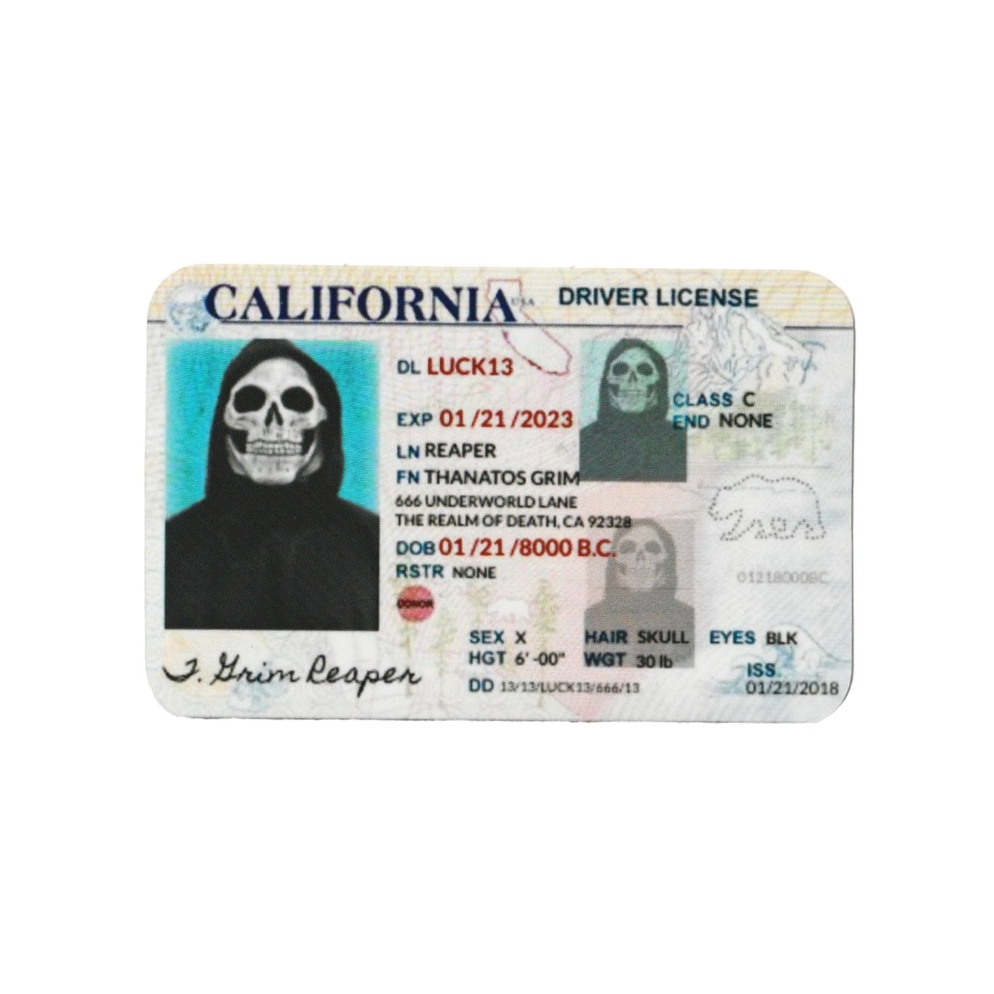 "Expired License" Sticker