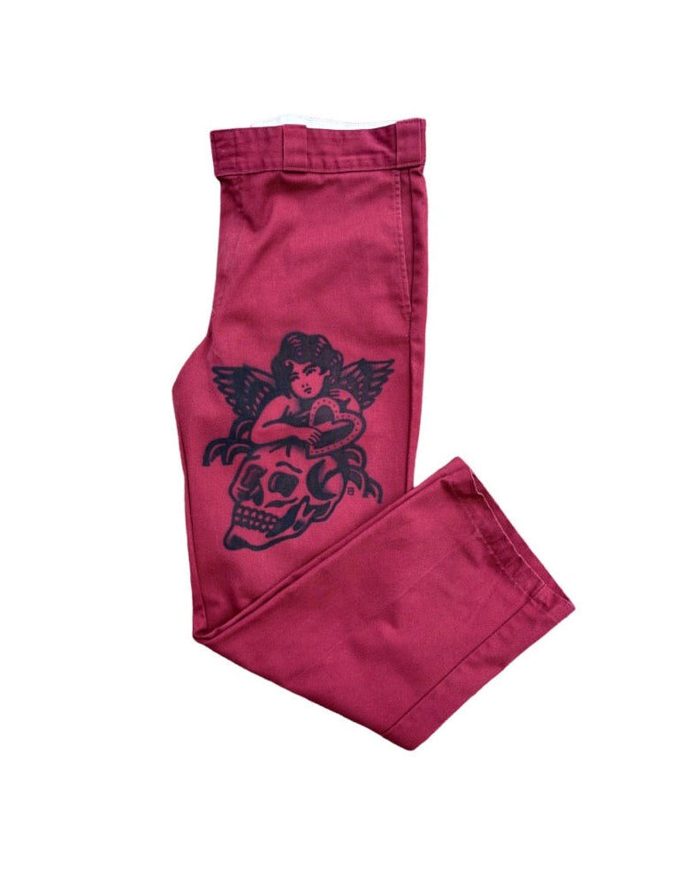 “Love & Death” Airbrush Jeans