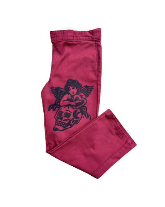 “Love & Death” Airbrush Jeans