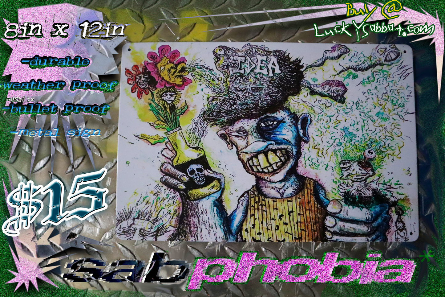 SABPHOBIA: Metal Sign Art