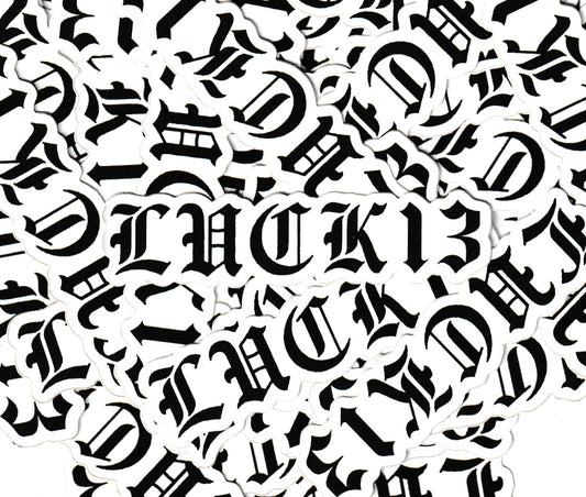"LUCK13" Sticker
