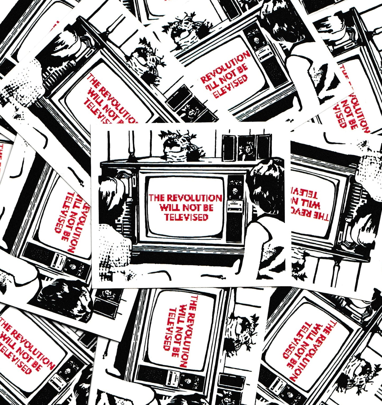 "The Revolution Will Not Be Televised" Sticker